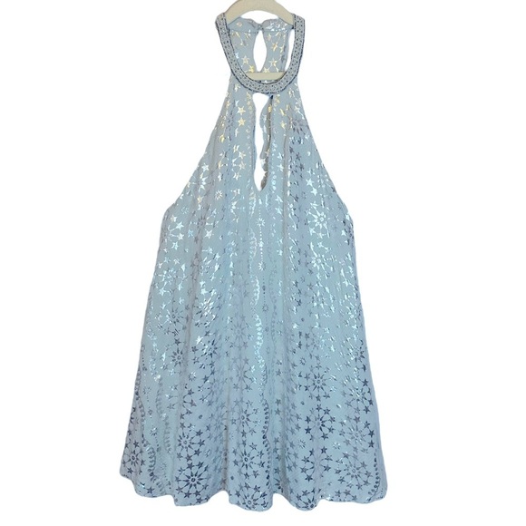 Urban Outfitters Kimchi‎ Blue Corellia Winter Princess Stars Beaded Neck Dress S - Picture 2 of 13
